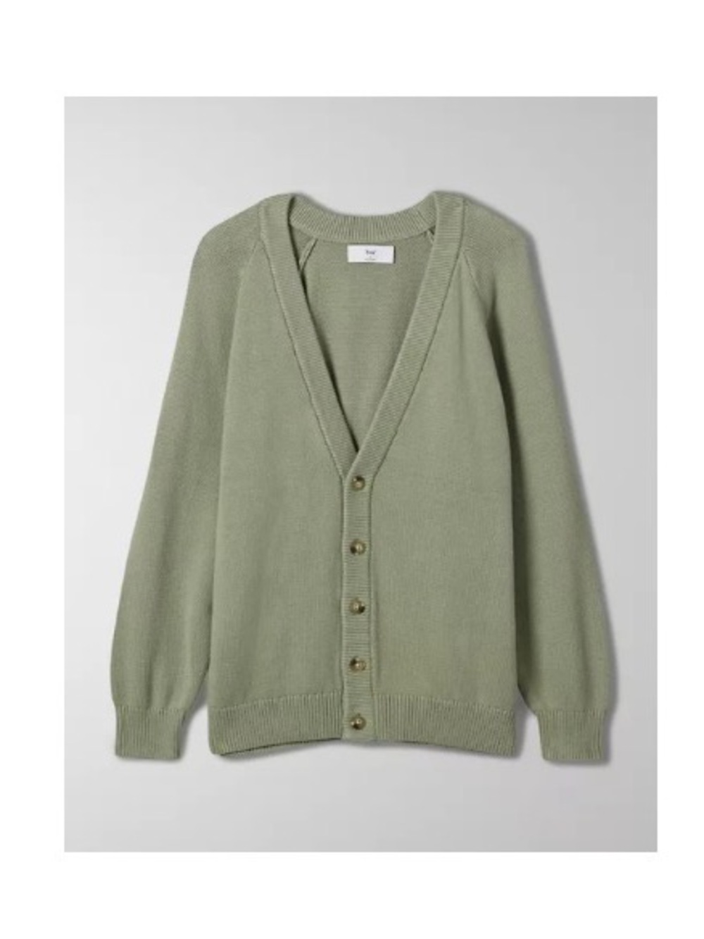 TNA Aritzia Sage Green Barry Cardigan